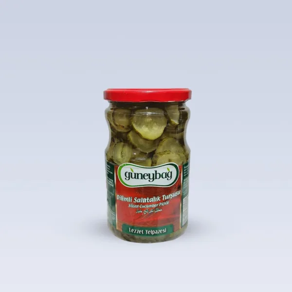 مخلل الخيار المُقطَّع